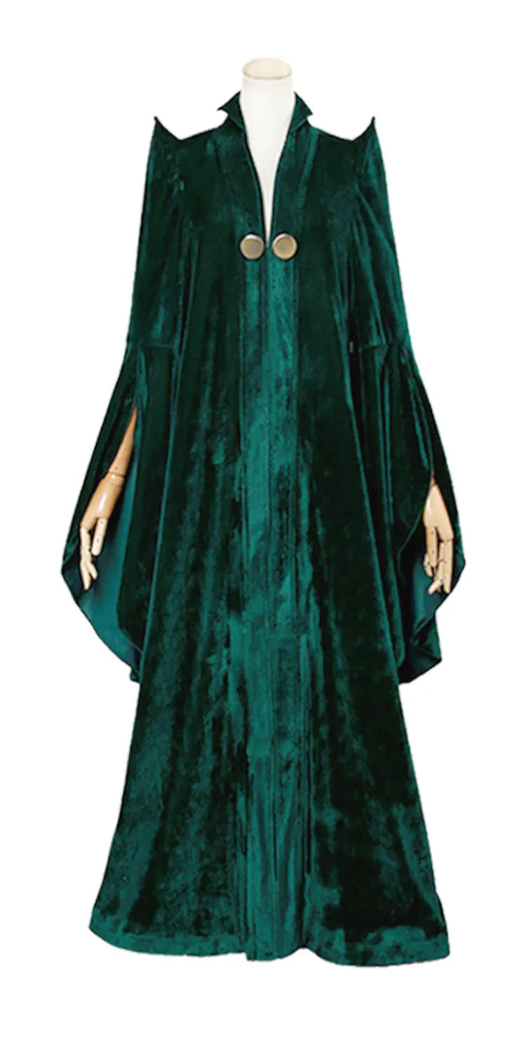 School of Witchcraft and Wizardry Costume Professor Mileva McGonagall Hogwarts College Presidentis Robe Halloween Costume