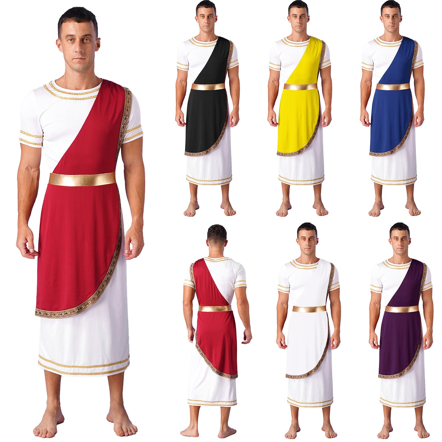 Mens Roman Gladiator Costume Ancient Greek God Halloween Cosplay Armor Soldier Role Play Medieval Knight Warrior Cosplay Outfits