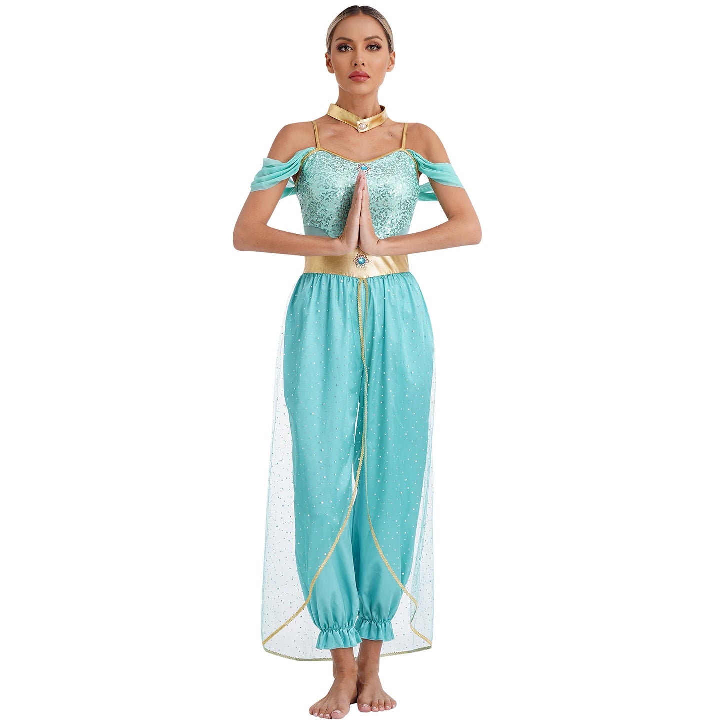 Women Belly Dance Costume Halloween Carnival Festival Arabian Princess Cosplay Costumes Egypt Indian Oriental Dance Suit Romper