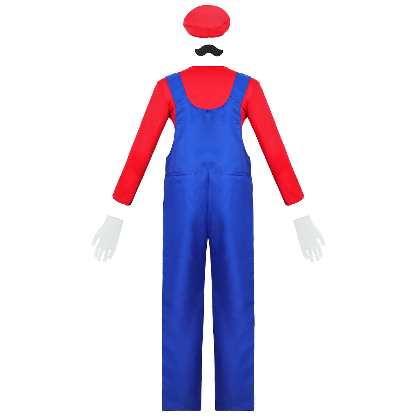 Halloween Adult Men Funy Super Game Cosplay Costume Luigi Bros Plumber Christmas Fancy Dress