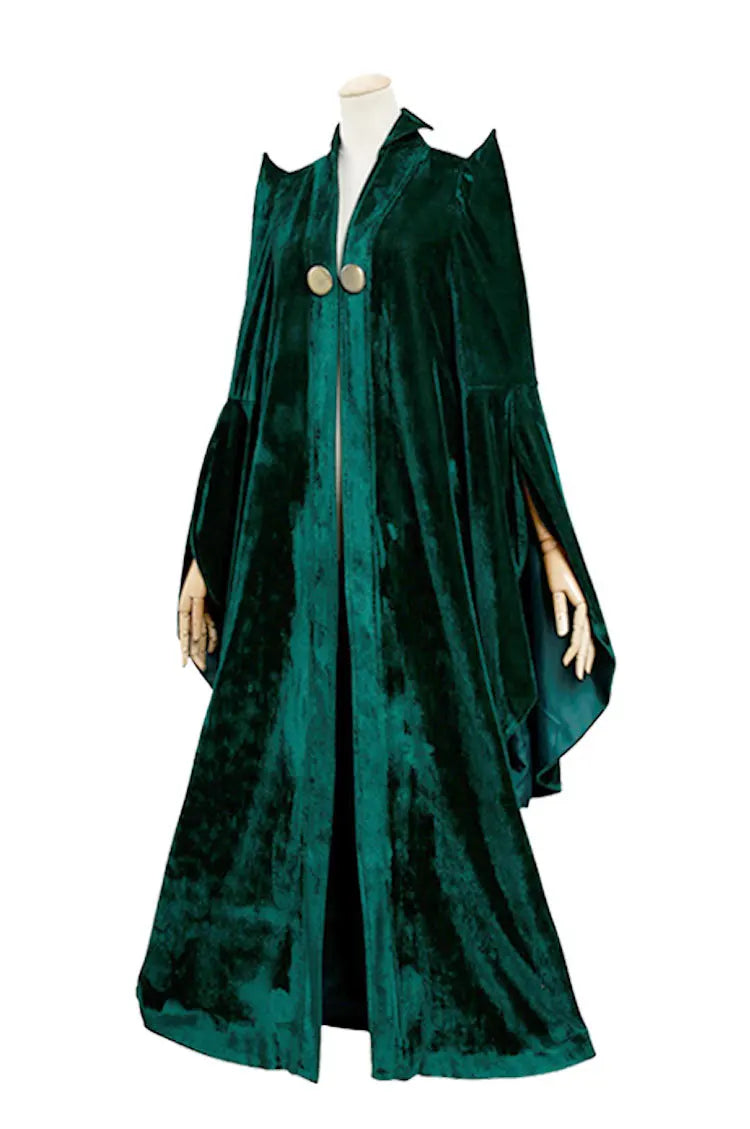 School of Witchcraft and Wizardry Costume Professor Mileva McGonagall Hogwarts College Presidentis Robe Halloween Costume