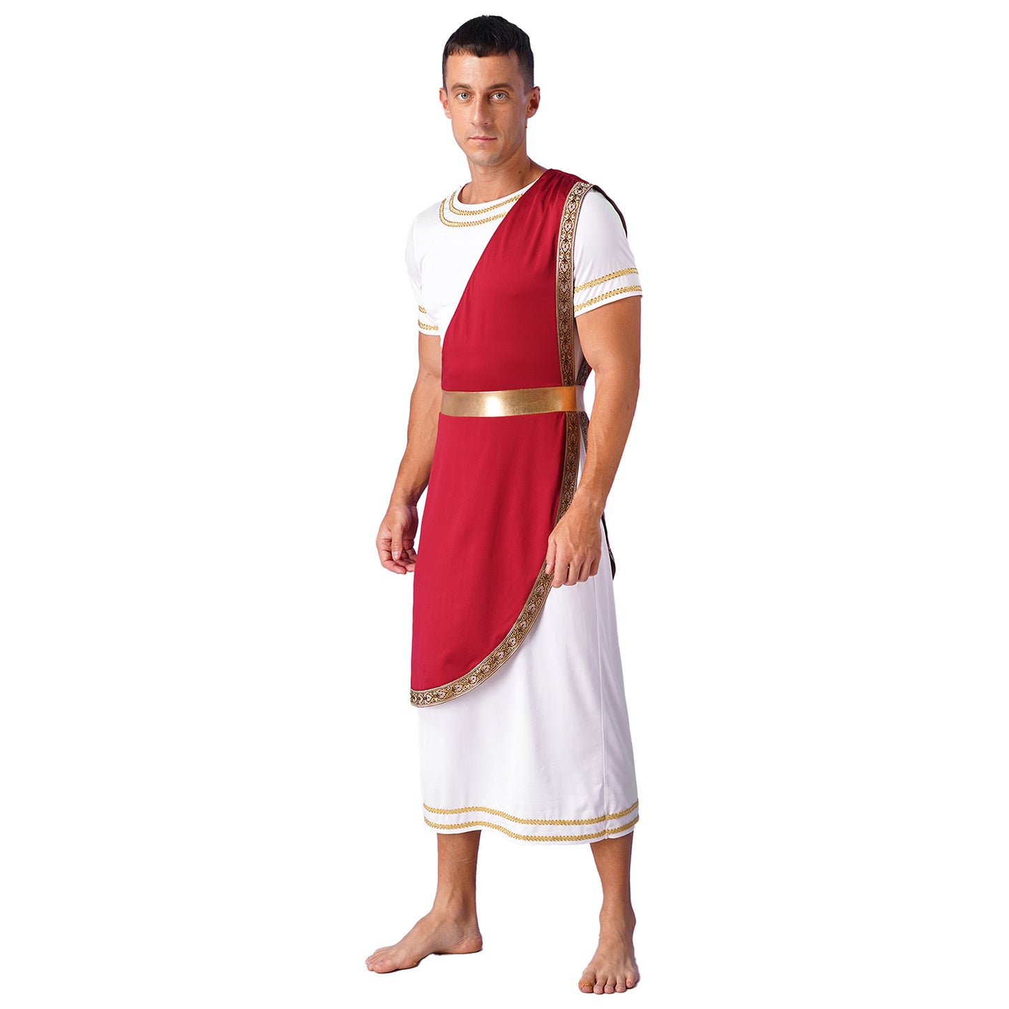 Mens Roman Gladiator Costume Ancient Greek God Halloween Cosplay Armor Soldier Role Play Medieval Knight Warrior Cosplay Outfits