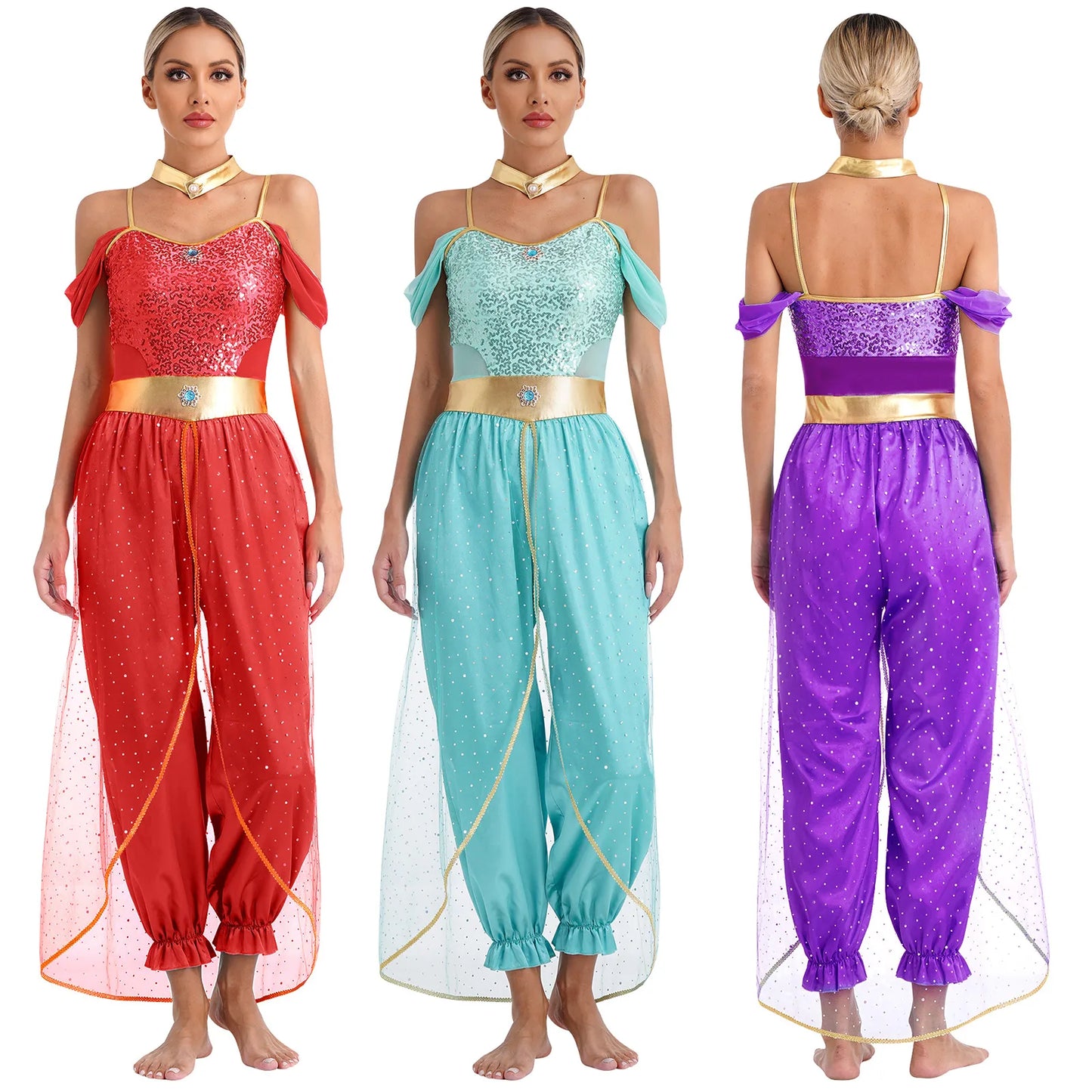 Women Belly Dance Costume Halloween Carnival Festival Arabian Princess Cosplay Costumes Egypt Indian Oriental Dance Suit Romper